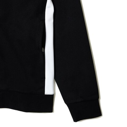Мужская теннисная кофта Lacoste Tennis Zipped Ripstop Tennis Sweatshirt - черный