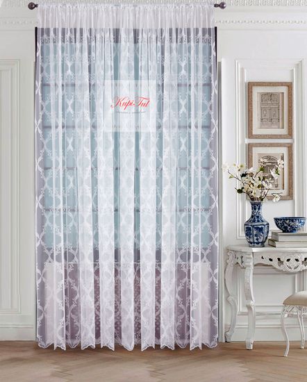 Тюль с вышивкой Милана (молочный)