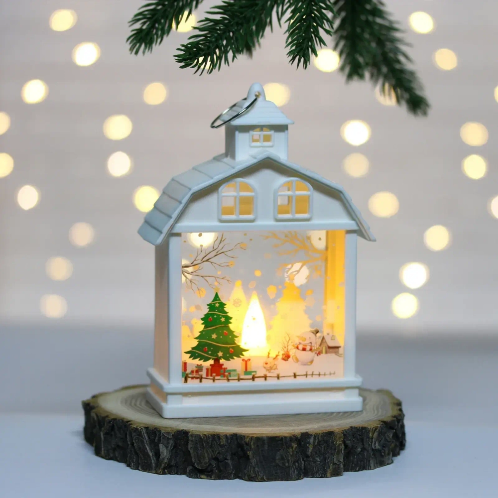 Сувенир с подсветкой «Сказочный вечер» 9*4,5*14 см, Белый (работает от батареек LR44*3)