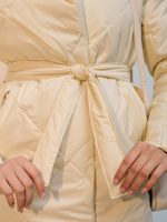 Полупальто демисезонное "2026" ваниль