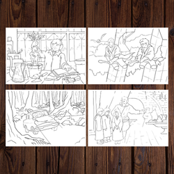 Гарри Поттер и тайная комната. Раскраска А5 // Александра Марковская