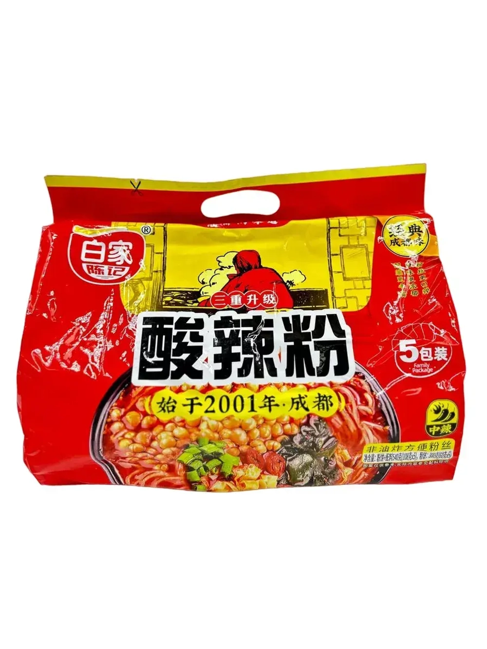 Рисовая вермишель кисло-острая Akuan 525 г (5 пачек)