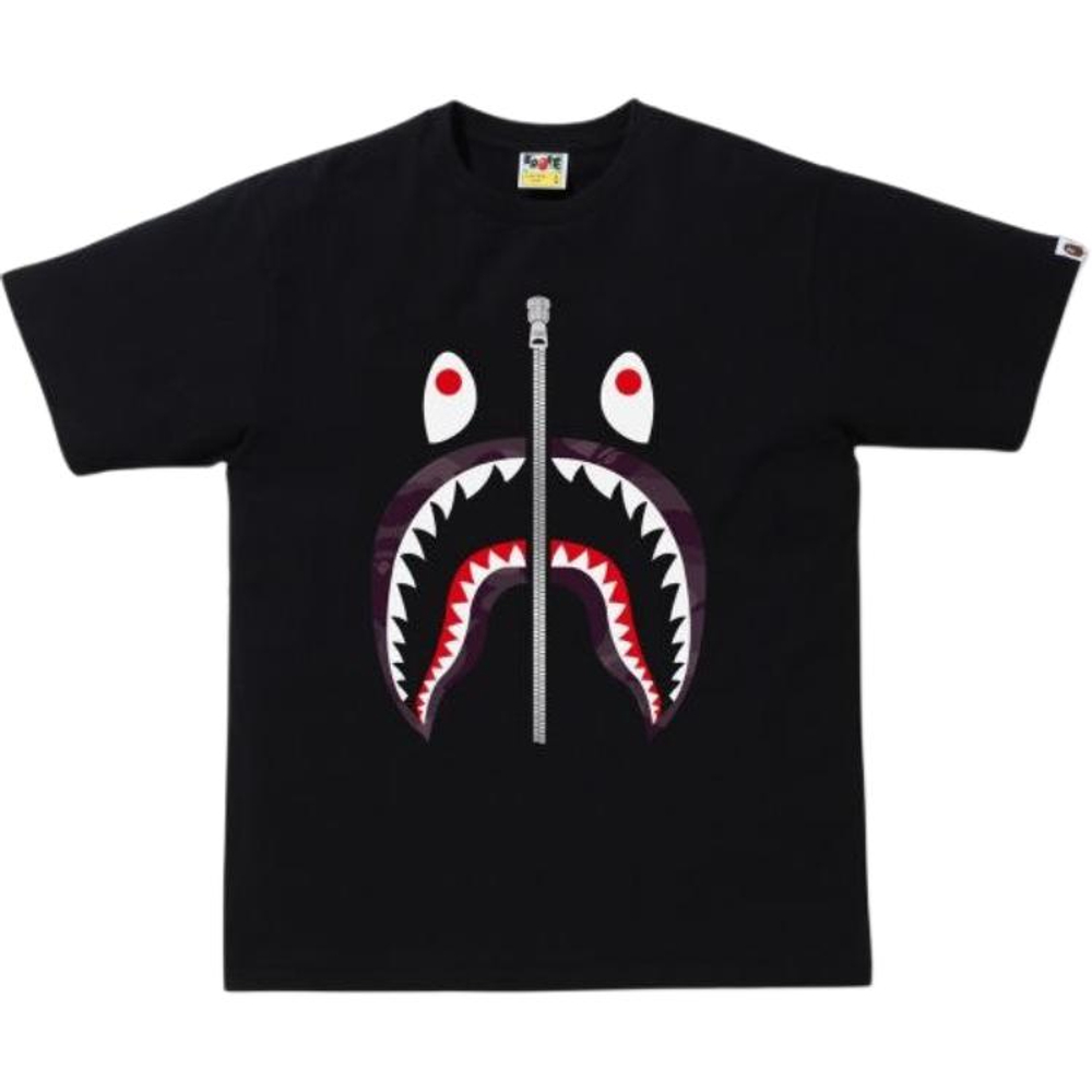 A Bathing Ape Color Camo Shark Tee