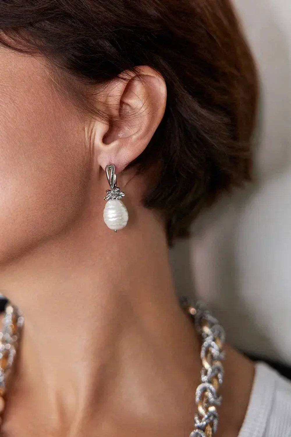 HMG 1131 Майорка Серьги mix серебро арт.0790