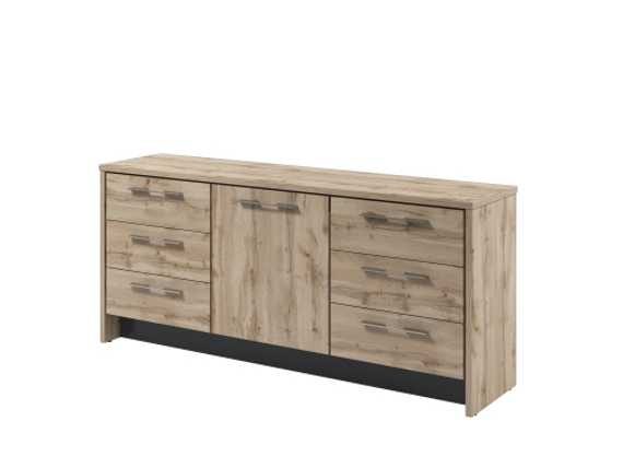Тумба с дверью и 6 ящиками 2200х520х970 T-13-02R