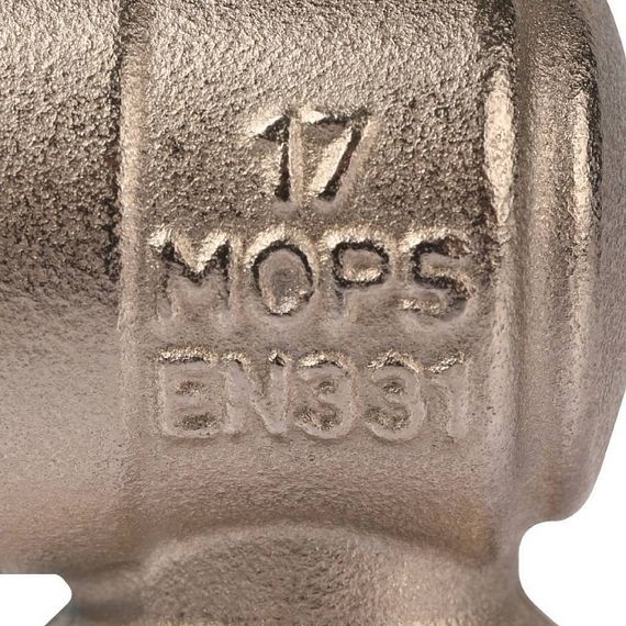 Кран шаровый STOUT НР 3/4 бабочка с гайкой угловой 32856