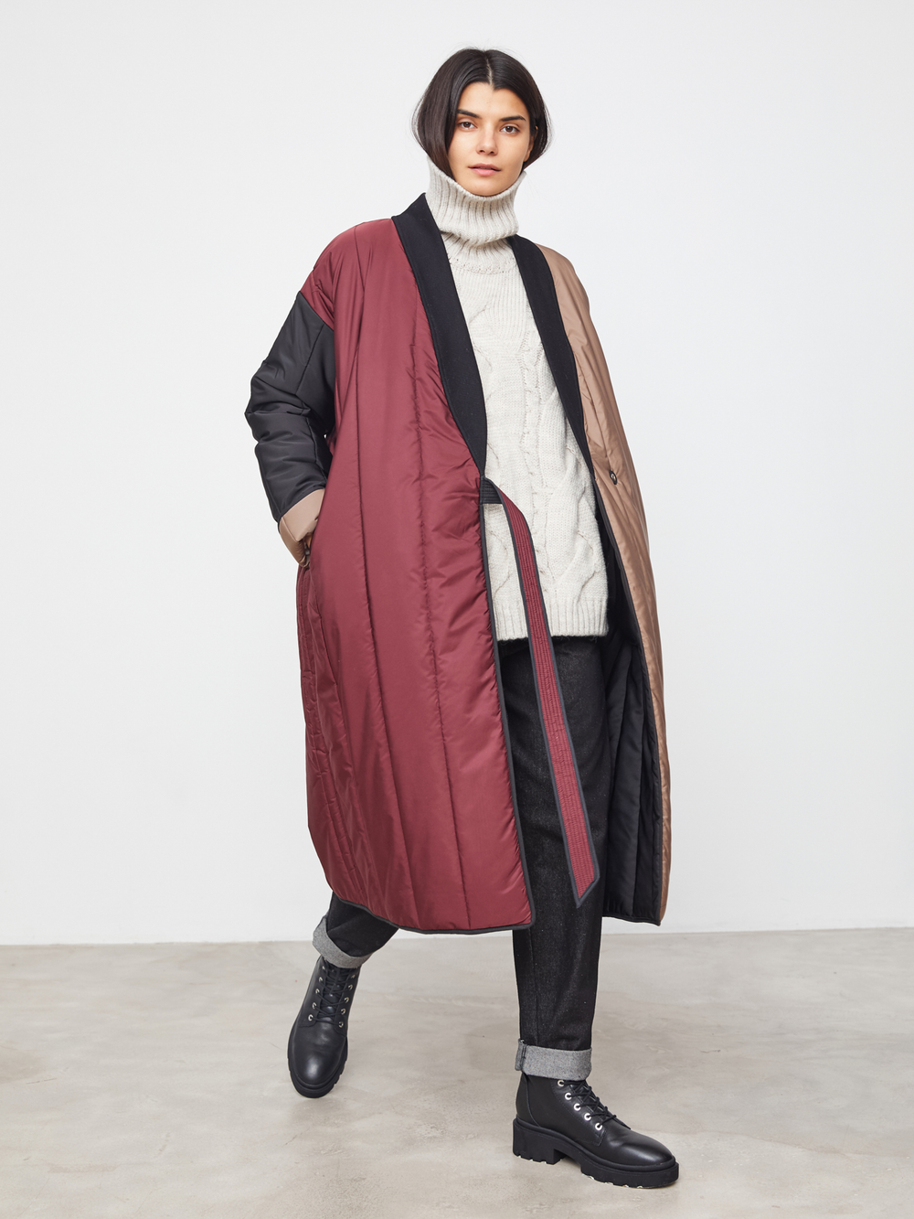 Пуховик Kimono Long