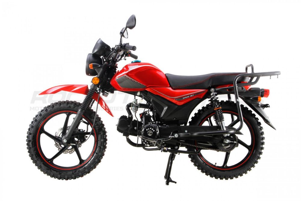 Мопед ROCKOT ALPHA OFFROAD M-11 LUX+ (LED) (красный глянцевый)