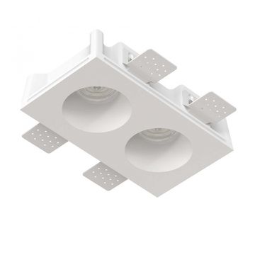 Встраиваемый гипсовый светильник для установки в потолках из гипсокартона LED MR16 GU10 / модуль LED MR16 SN 036 белый Quasar 80 Duo Stellanova