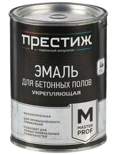 Эмаль акриловая для бетонных полов, белая, 4 кг