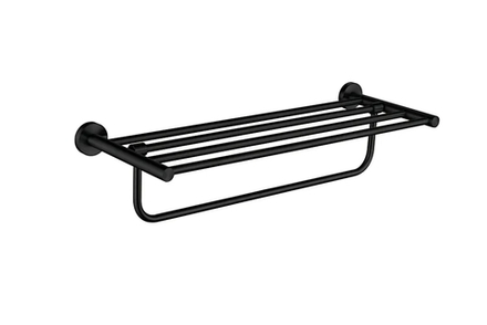 L71724B Полка для полотенец 60см черный LEDEME
