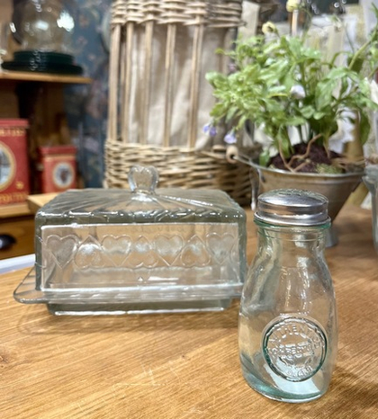 Солонка Французское стекло 10 см