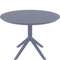 Пластиковый стол Sky Ø105 см, серый | Siesta Contract | Турция