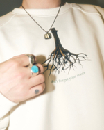 Raglan Sweatshirt LOGO Coconut Milk