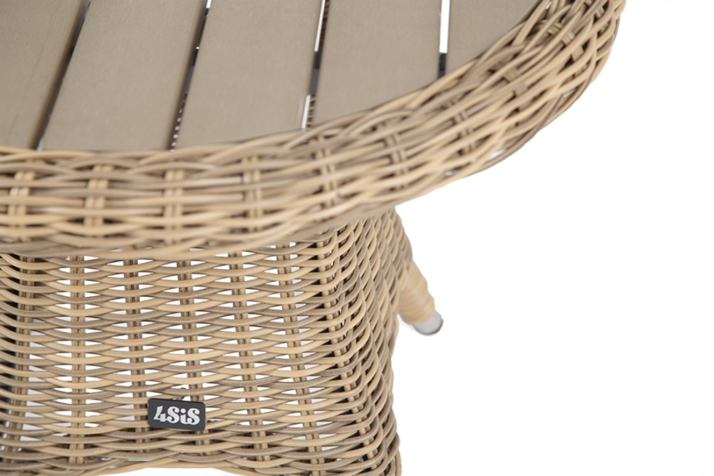 "Равенна" кофейный стол из искусственного ротанга, цвет соломенный