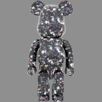 Дизайнерские игрушки BE@RBRICK x ANEVER 1000% BLACK- 70cm, ANEVER-BLACK-1000%