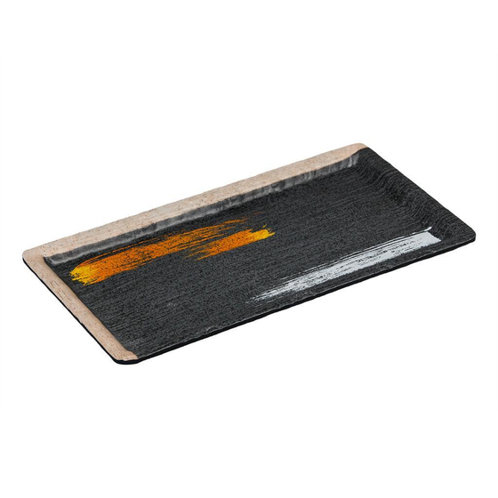 Блюдо 27,5*14,4*1,9 см прямоуг. пластик меламин Dark Texture "Паназия" P.L. Proff Cuisine