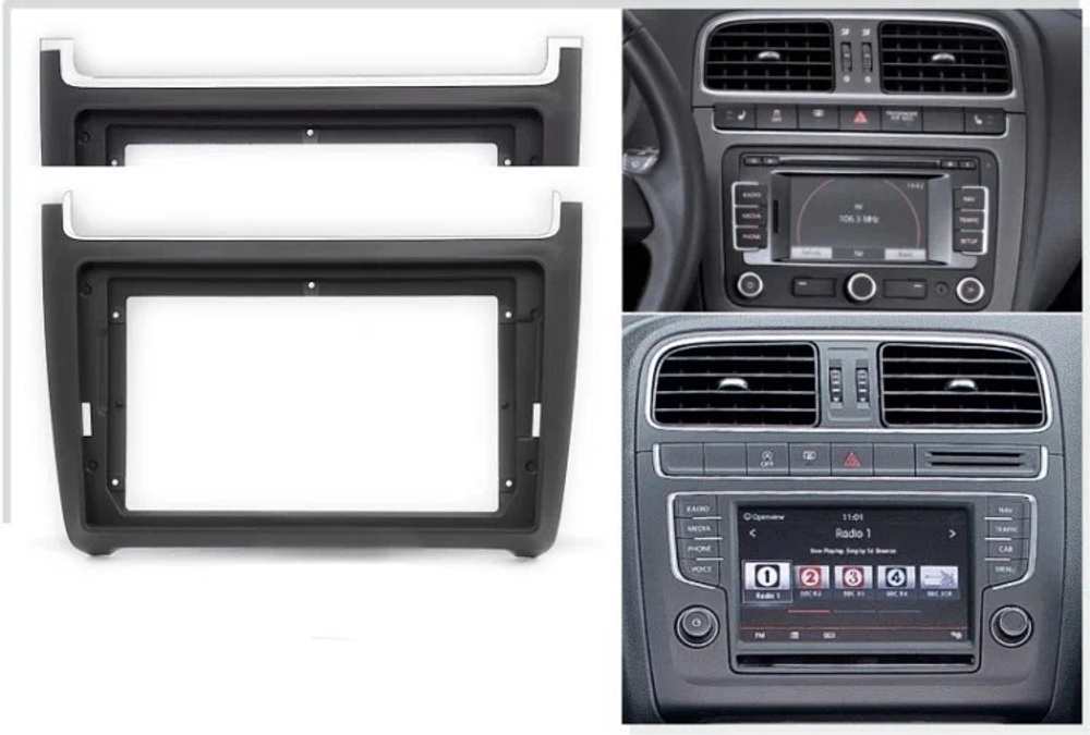 Магнитола для Volkswagen Polo V 2009-2020 - Vaycar VA81-0910 на Android 13, 8-ядер, 4G SIM-слот