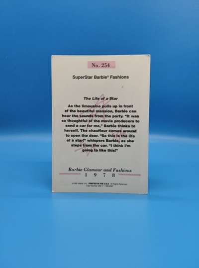 Аксессуар винтажная карточка Барби 90х 03965