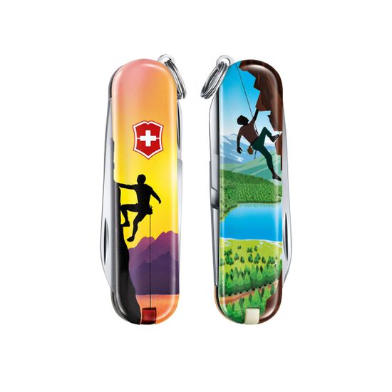 Складной нож Victorinox 0.6223.L2004 Climb High c клинком из стали X55CrMo14, рукоять Cellidor