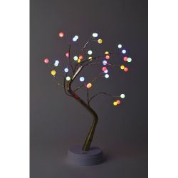 Светодиодная новогодняя фигура ЭРА ЕGNID - 36M дерево с разноцветными жемчужинами 36 LED