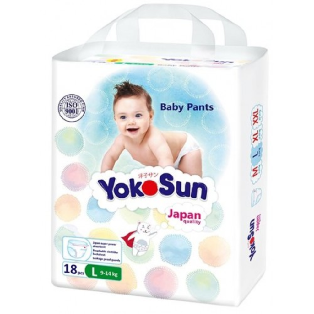 Подгузники-трусики YokoSun (9-14 кг) 18 шт