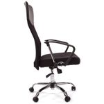 Кресло руководителя Chairman 610 CH, сетка/ткань черная, механизм качания