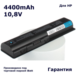 Аккумулятор iBatt 4400mAh, для HP- Pavilion dv6-2150US dv6-2170ES Presario CQ50-105NR CQ50Z- CQ60-207er CQ60-615DX