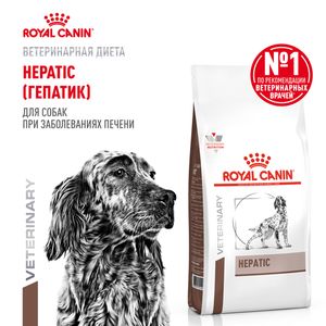 Сухой корм Royal Canin Hepatic для взрослых собак для поддержания функции печени