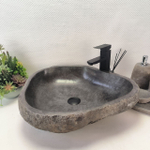 Раковина из речного камня RS-63417 (54*47*15) 0123