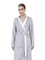 Женское двустороннее кашемировое пальто с накладными карманами