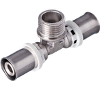 Пресс тройник 16х1/2Mx16  ViEiR  (150/10шт)