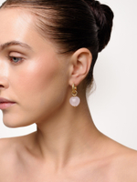 Серьги "Heart stone" Gold