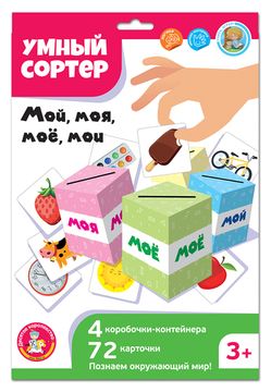 Игра развивающая Умный сортер "Мой, моя, мое, мои"