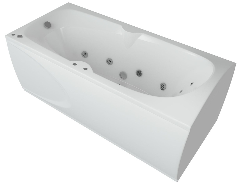 Акриловая ванна Aquatek (Акватек) Европа 180x80 с каркасом, со сливом-переливом