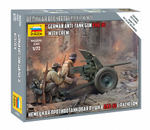 Немецкая противотанковая пушка Пак-36 с расчётом