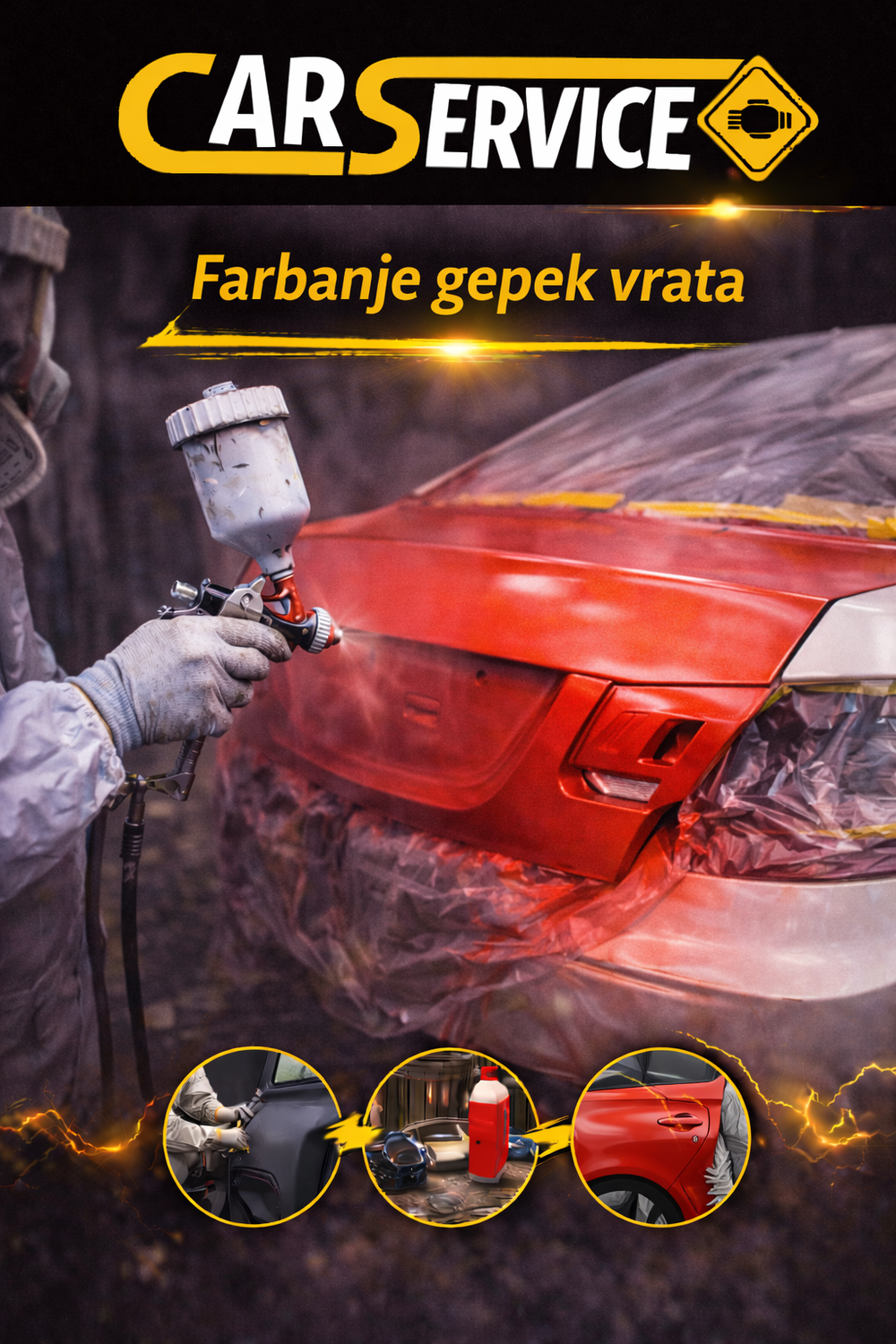 Farbanje gepek vrata