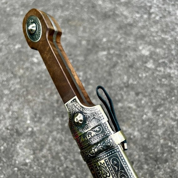 Кинжал кавказский из стали 65х13 (62см)