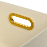 Корзина для хранения «ОКСФОРД», цвет молочный, 35*26.5*16.1см