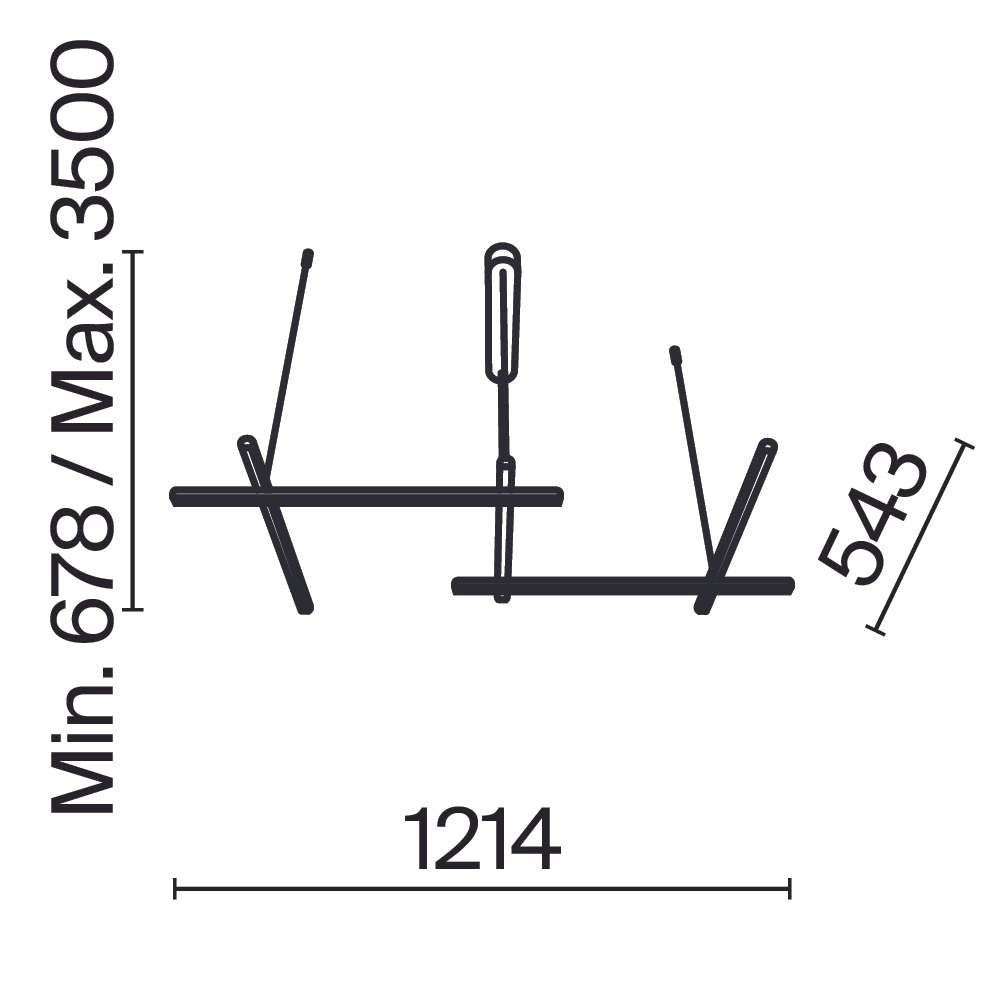 Подвесной светильник Maytoni MOD278PL-L50G3K
