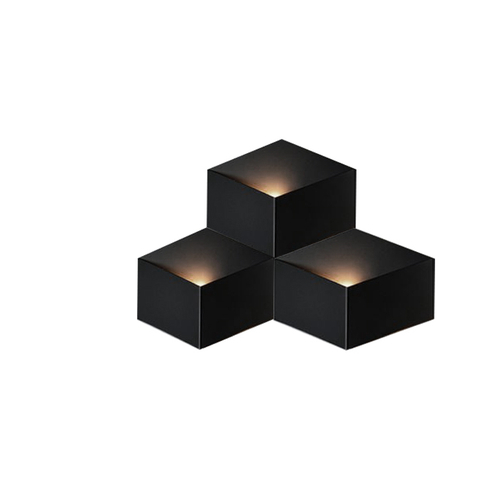 Настенный дизайнерский светильник  Fold 4202 by Vibia (3 плафона, черный)