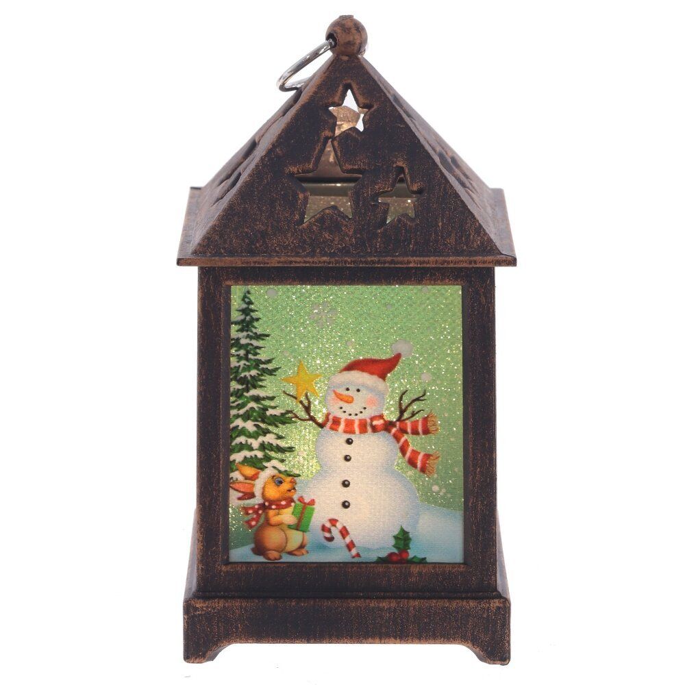 GAEM Изделие декоративное "Фонарь" (подсвет, LR44 х3шт) L6,5 W6,5 H12 см, 2в.