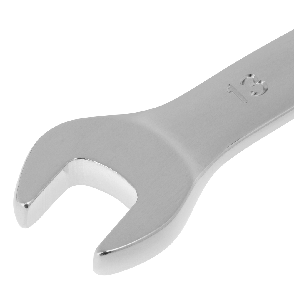 Ключ комбинированный трещоточный, 13 мм, CrV, зеркальный хром Matrix Professional 14806