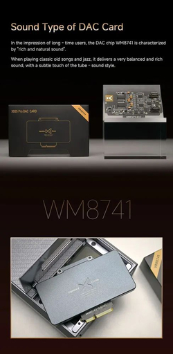 Карта цифро-аналоговый преобразователь xDuoo XD05 Pro WM8741 DAC Card Grey