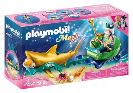 Конструктор Playmobil Magic Король моря с волшебной акулой 70097