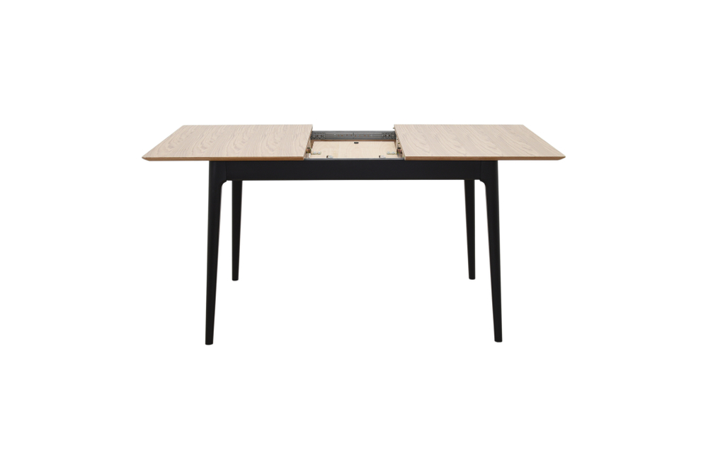 Стол Аврора разжвижной Плей 140(180)*80*75 Дуб светлый/Черн.