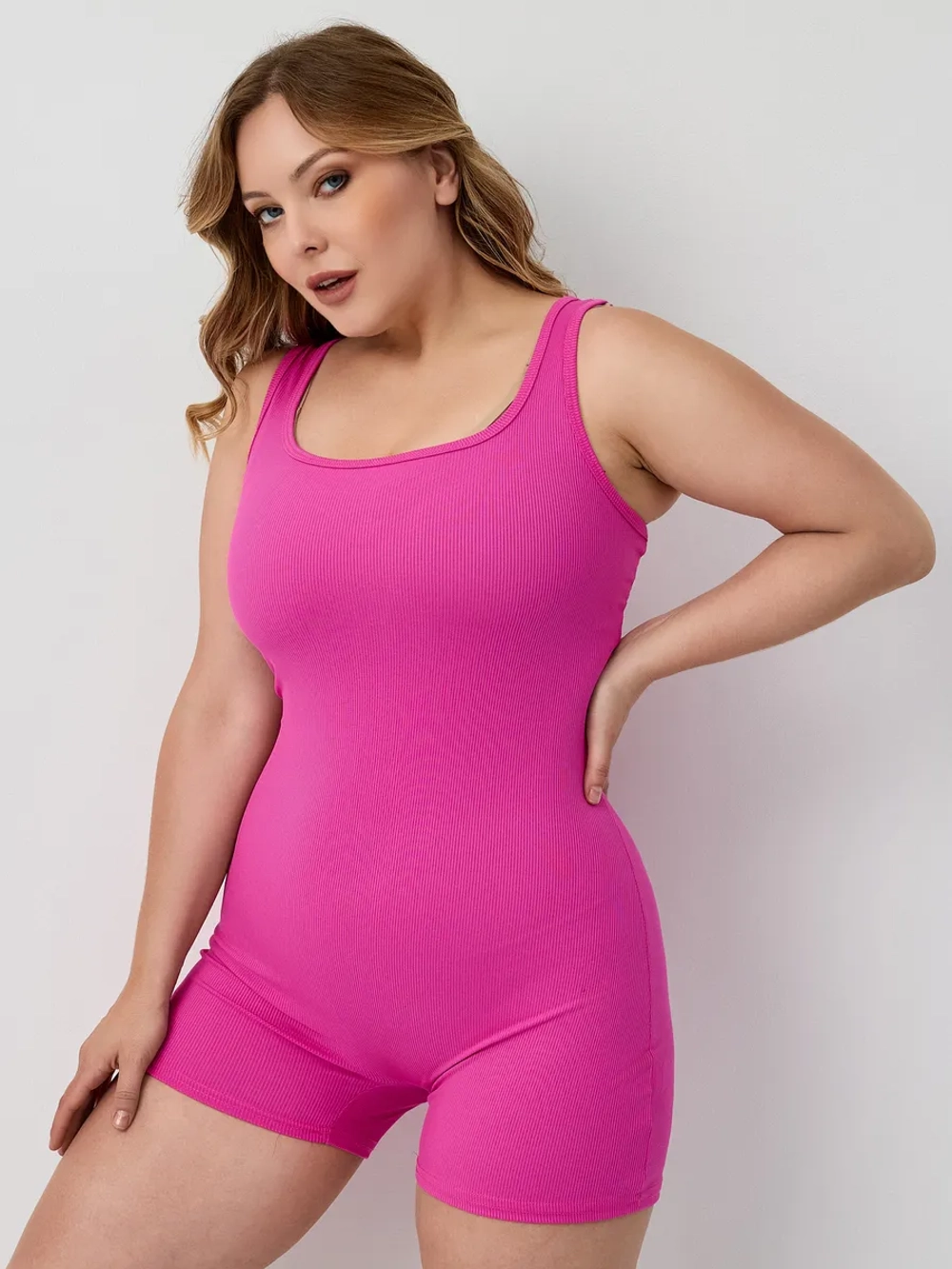 Боди женское утягивающее розовое