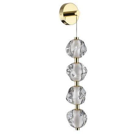 5085/17WL L-VISION ODL25 563 золото/прозрачный/металл/акрил Бра LED 17W 4000K 800Лм JEMSTONE