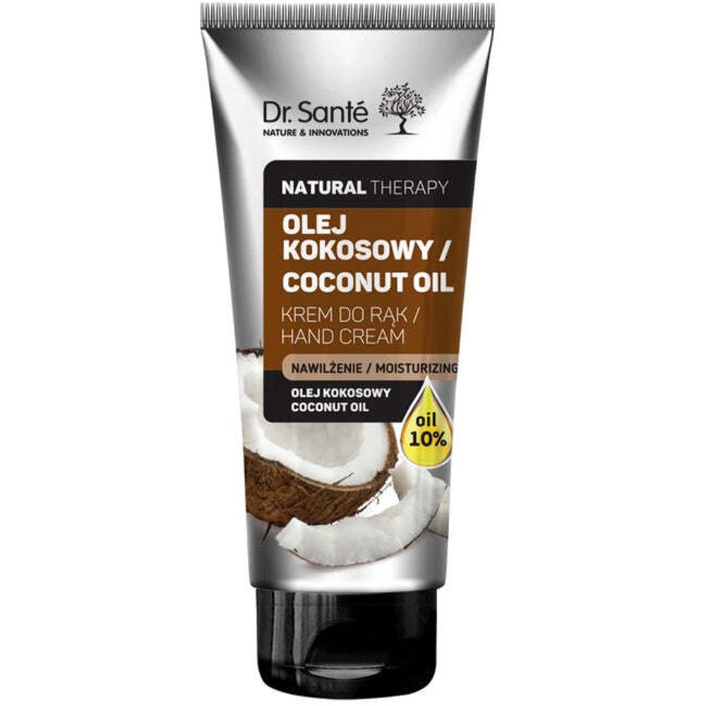 Dr. Sante Natural Therapy Coconut Oil Hand Cream - увлажняющий крем для рук с кокосовым маслом/ 75 мл