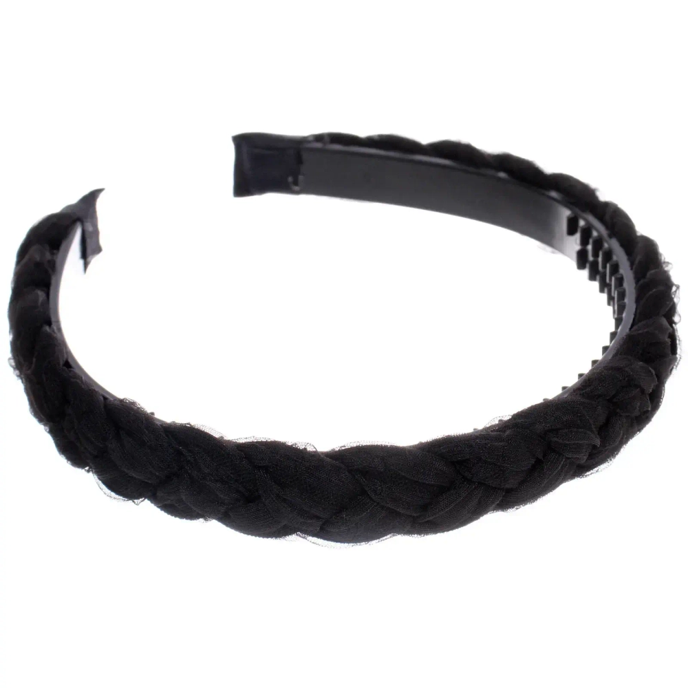 Ободок для волос «МАРЦИПАН», миамо, ширина 1,5см, микс 6 цветов ( в пакете с подвесом)